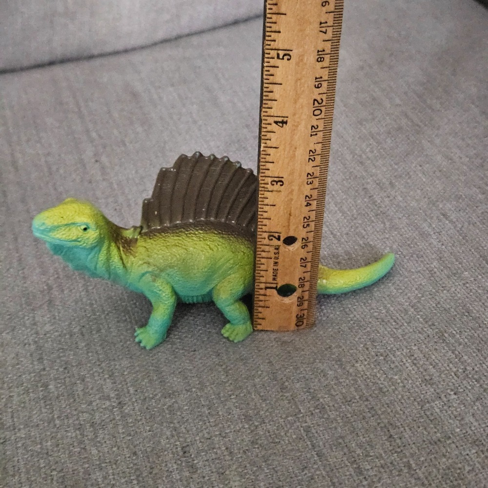 Greenbrier Int'l Dimetrodon Green Dinosaur Toy Figure - Picture 6 of 6